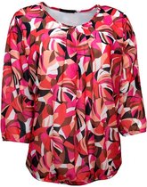 Pink Lady dames blouse - blouse LM - N103 - rood print - maat S