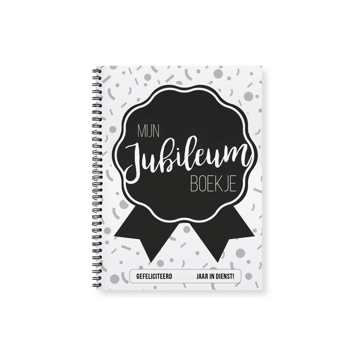 Jubileumboekje | Zoveel jaar in vaste dienst | A5 | zwartwit | Studio Mamengo