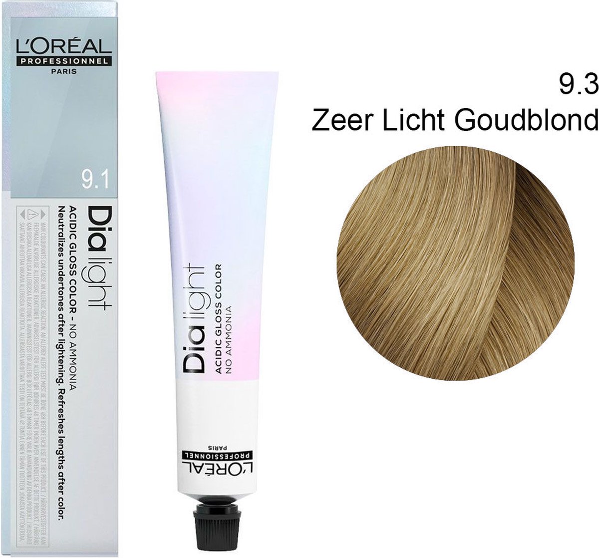 Styling Cream L'Oreal Professionnel Paris Dia Light Nº 9.3 50 ml