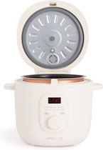 CREATE - Cuiseur à riz électrique 2 L avec panier vapeur - intérieur amovible - garde au chaud - Blanc cassé - 400W - RICE COOKER STUDIO