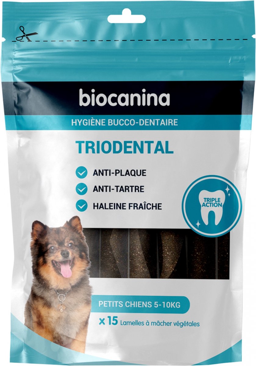 Biocanina Triodental Small Dogs 15 Groentereepjes