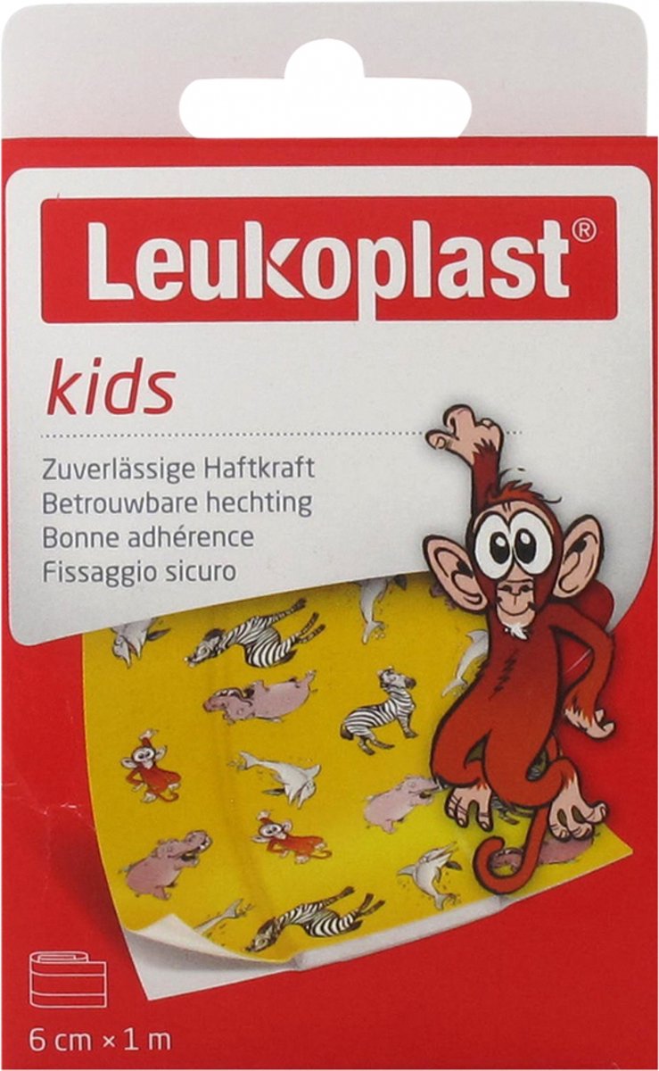 Goedkoopste Leukoplast - Dieren Pleisters rol - 6 cm x 1 meter kinderpleisters