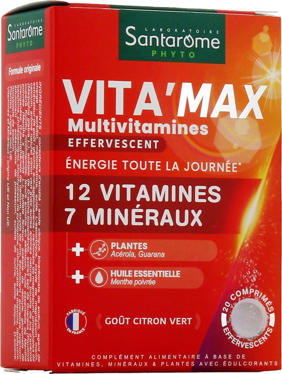 Goedkoopste Santarome Vita'Max Multivitaminen 20 Bruistabletten