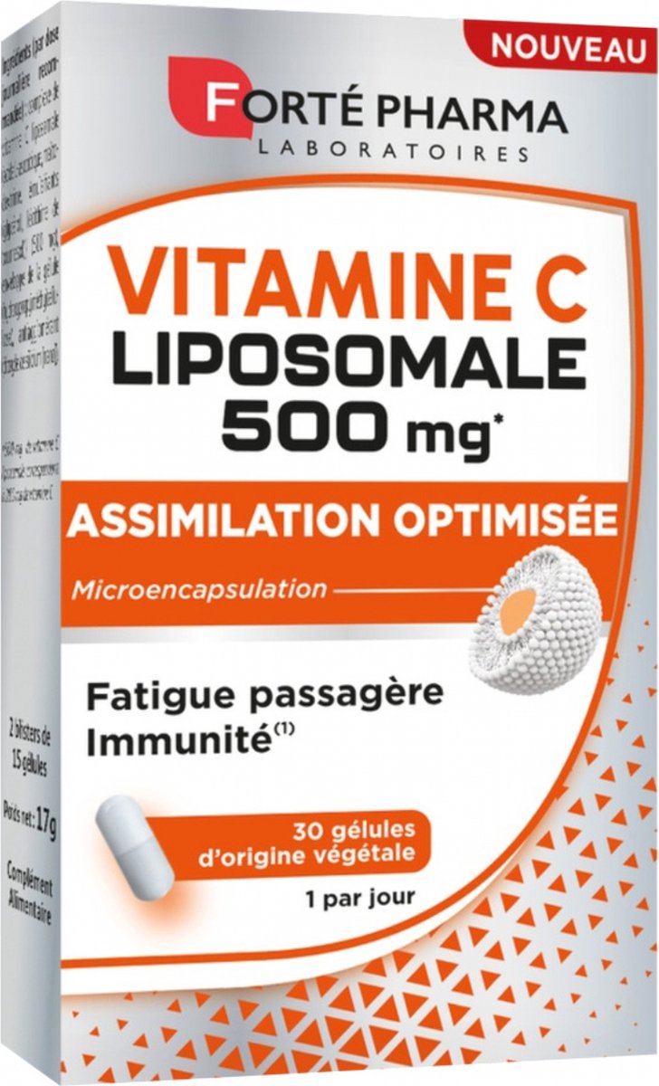 Goedkoopste Forté Pharma Vitamine C Liposomaal 500 mg 30 Vegetarische Capsules
