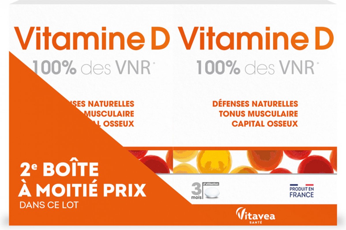 Vitavea Vitamine D Set van 2 x 90 Tabletten
