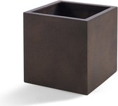 Elho Plantenbak - Pot Grigio Cube Rusty Iron - D60H60 - 1 Stuk - cm