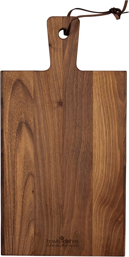 Bowls and Dishes Pure Walnut Wood | Duurzaam | Borrelplank | Tapasplank | Serveerplank 38 x 20 x 2 cm | walnoot hout | cadeautip!