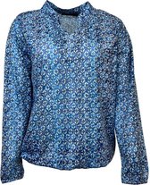 Pink Lady dames blouse - blouse LM - N107 - blauw print - maat M