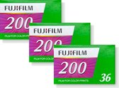 3 x Fujifilm 200 36 - filmrolletje - ISO 200 - 35mm - Film voor 35mm camera