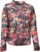 Pink Lady dames blouse - blouse LM - N107 - roze print - maat XXL