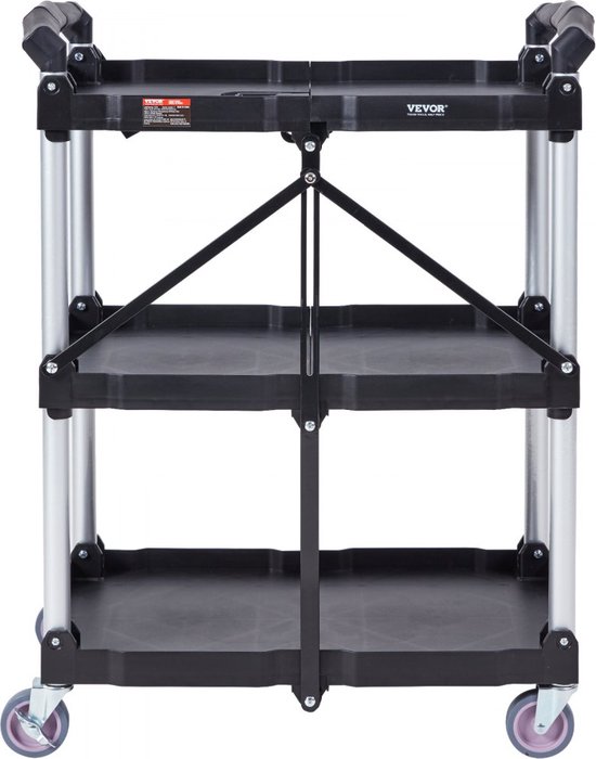 FIHUTED Servicewagen Mit Rädern - Großer Abschließbarer Rollwagen Für Büro & Gastronomie