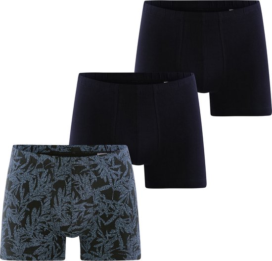 Schiesser 95/5 short - 3-pack blauwtinten