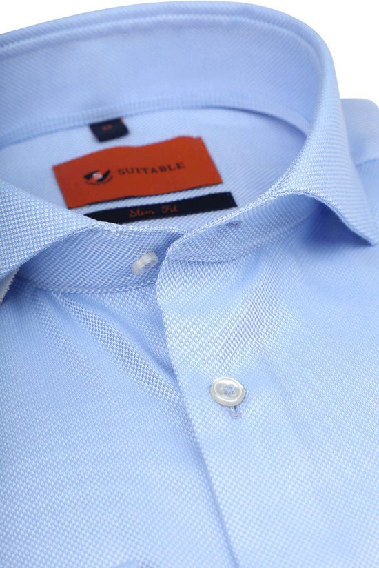 Suitable Non Iron Overhemd Blauw Maat 40 Heren Overhemden Formeel bol