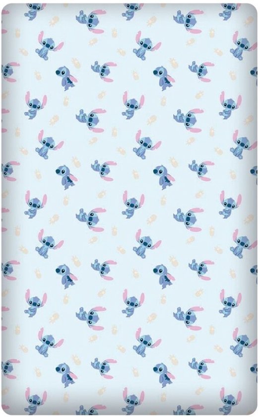 Disney Lilo & Stitch Hoeslaken Sweet - Eenpersoons - 90 x 190/200cm - Katoen