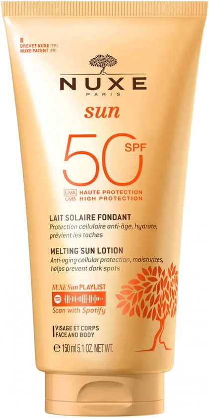 Nuxe Sun Lait Fondant Haute Protection Visage et Corps SPF50 150 ml