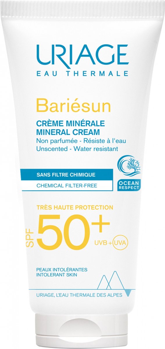 Uriage - Face & Body Mineral Face & Body Cream SPF 50+ Bariésun - Zonnebrand - 100 ml