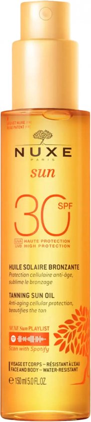 Nuxe Sun Tanning Oil High Protection for Face and Body SPF30 - Zonnebrand  - 150 ml