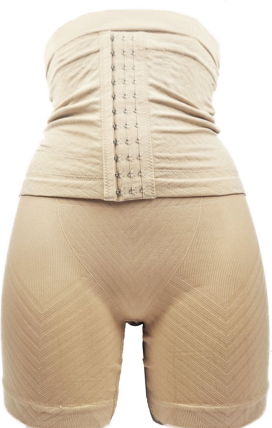 BamBella® Corset taille - Pantalon - taille M - Sous-vêtements correcteurs forts Marron