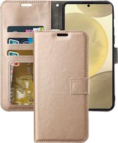 Étui portefeuille pour livre adapté à : Samsung Galaxy S24 - Or
