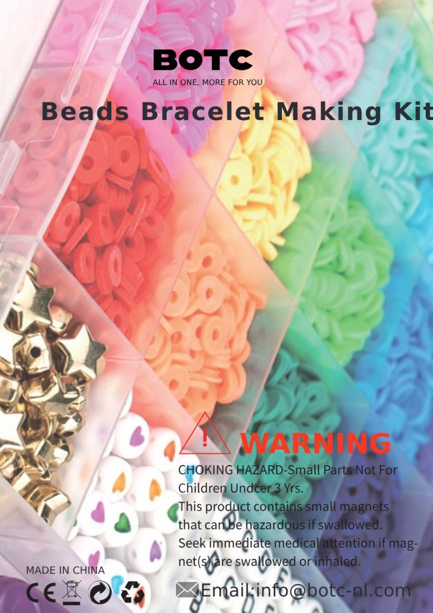 BOTC Sieraden Set - knutselen meisjes - armbandjes maken meisjes - 20kleuren - 4500-delig - Sprankelende Sieraden Maken Pakket - Kralen Set — afbeelding 9
