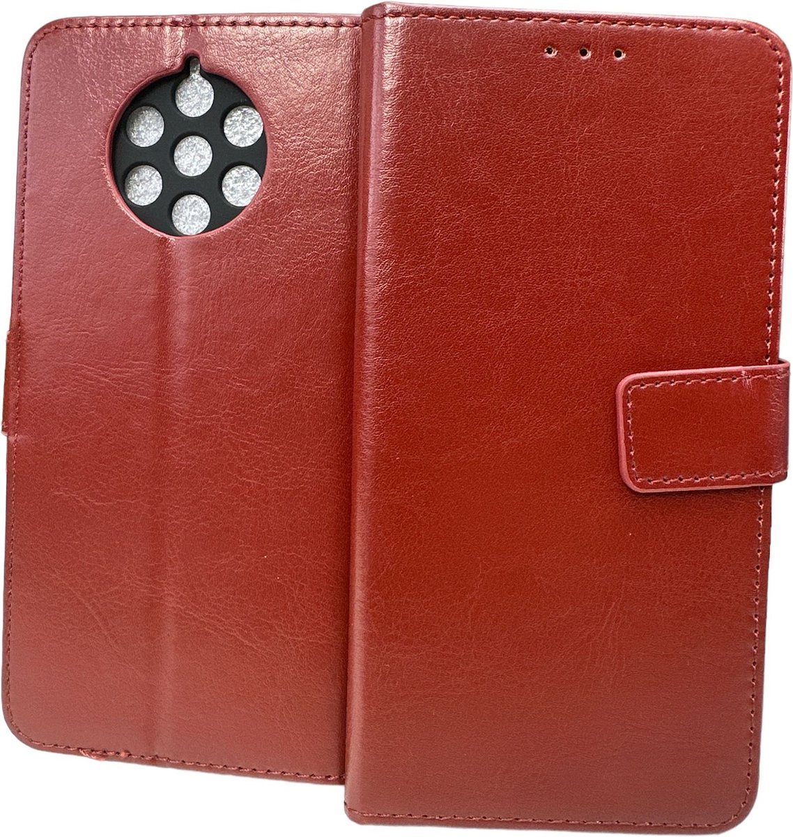 Portemonnee Book Case Hoesje Geschikt voor: Nokia 9 Pureview - Bruin