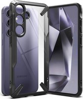 Geschikt voor Ringke Samsung Galaxy S24 Plus - Fusion X Back Cover Hoesje - Zwart