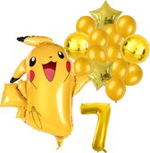 Pokemon ballon set - 62x78cm - Folie Ballon - Pokemon - Pikachu - Themafeest - 7 jaar - Verjaardag - Ballonnen - Versiering - Helium ballon