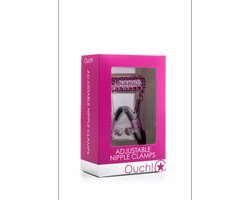 Ouch! – Rvs Klemmen Voor Tepel Verwenning en Afstraffing - Roze