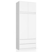 kledingkast XL Extra hoog wit