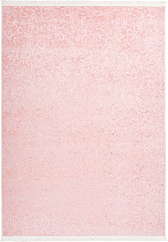 Lalee Peri | Modern Vloerkleed Laagpolig | Powder Pink | Tapijt | Karpet | Nieuwe Collectie 2024 | Hoogwaardige Kwaliteit | 120x160 cm