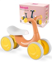 Bellettini® Loopfiets - Speelgoed 1 jaar t/m 3 jaar - Jongens en Meisjes - Voor binnen en buiten - Oranje