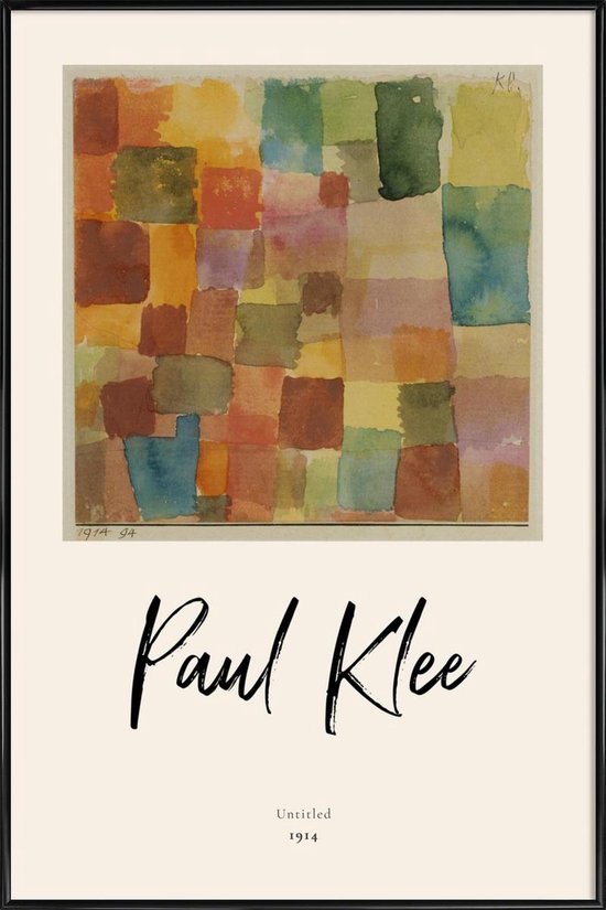 JUNIQE - Poster in kunststof lijst Klee - Untitled -20x30 /Kleurrijk