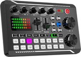 Set DJ - Table de mixage Audio - Options d'effets - Contrôleur DJ - Pour débutants - Adapté aux enfants - Console de mixage - Table de mixage voix live - Carte son F998 - Bluetooth - Adapté aux podcasts