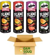 Damsouq® Pringles Chips Flame Mixpak (spicy BBQ, Cheese Chili, Sweet chili, sour cream) (4x160GR)