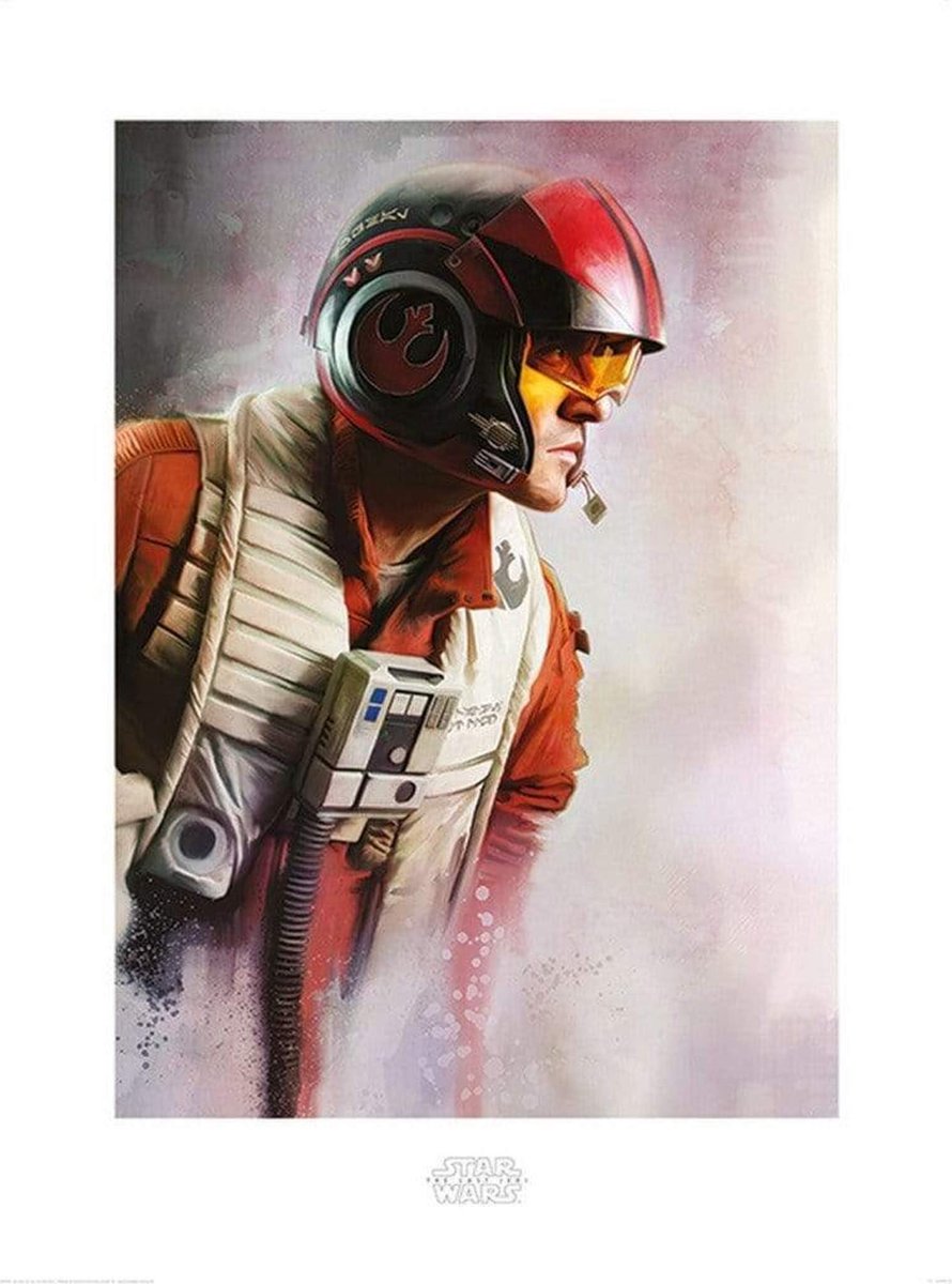 Pyramid Kunstdruk Star Wars - The Last Jedi Poe Paint 60x80cm Divers