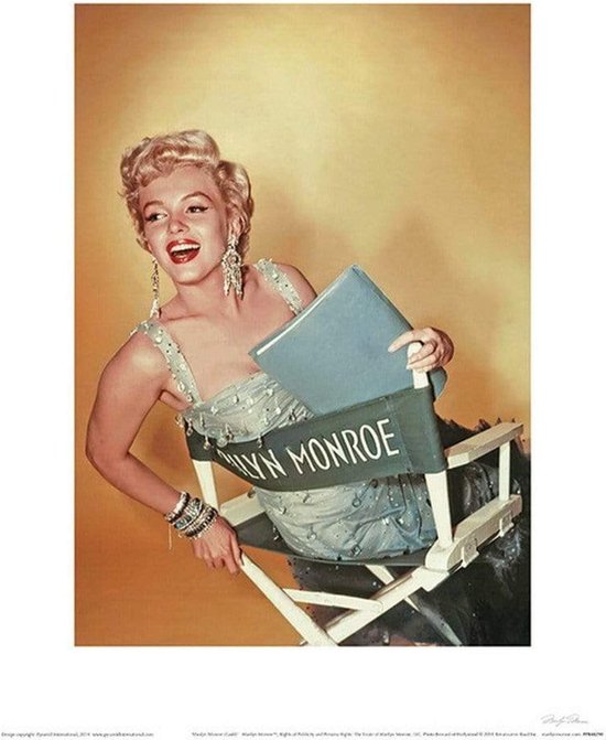 Pyramid Marilyn Monroe Gold Kunstdruk 30x40cm