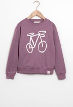Sissy-Boy - Paarse sweater met fiets