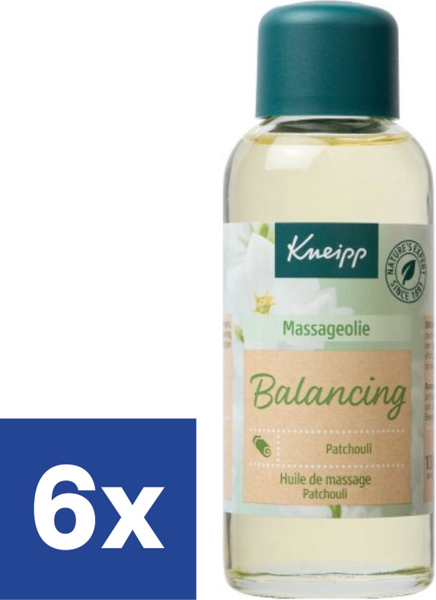 Kneipp Balancing Badolie Patchouli (Voordeelverpakking) - 6 x 100 ml - Kneipp