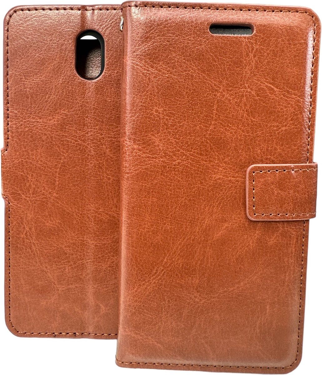 Portemonnee Book Case Hoesje Geschikt voor: Nokia 2.2 - Bruin