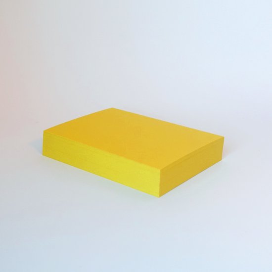 70x Cartes vierges A6 en boîte - Jaune - 270/ m2