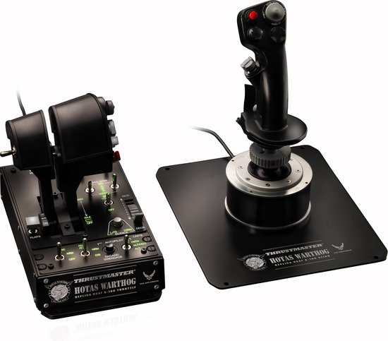 Thrustmaster Hotas Warthog - Flight Control Systeem - Joystick en Throttle voor PC - metaal - voor PC
