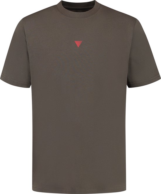 Purewhite - Heren Loose Fit T-shirts Crewneck SS - Brown - Maat XXL