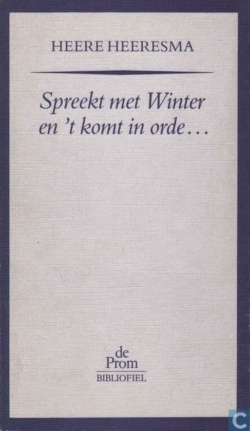 Spreekt met winter en t komt in orde...