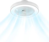 Klegu LumiVent – plafondventilator met verlichting - plafondlamp - ventilator - LED – 6 ventilatiestanden & 3 Lichtstanden - Wit