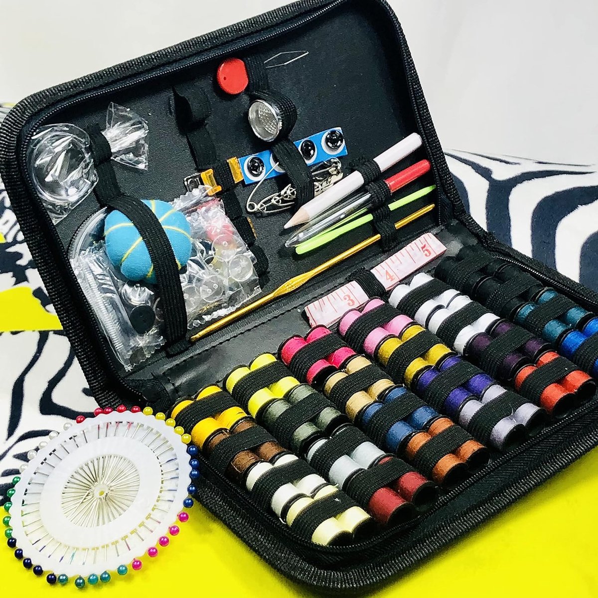 Couture Ser Kit De Couture, Aiguille à Main En Fil De Cordon Ciré Avec