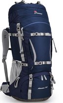 70L trekkingrugzak binnenframe rugzak wandelrugzak heren dames backpack rugzak met regenhoes campingreizen