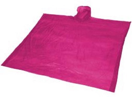 4 st. ponchos Roze - regenjas - wegwerp poncho - one size - Wandelen - Fietsen - Vakantie