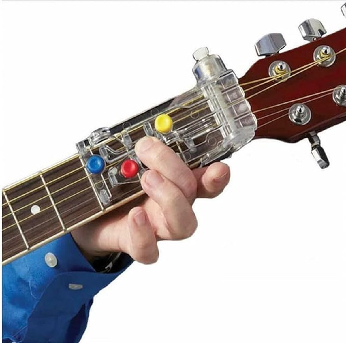 Gitaar Akkoord Wisselaar Tool Aid Leersysteem Gitaar Akkoord Leren Gereedschap Muziekinstrument Leerhulpmiddelen voor Folk Gitaar