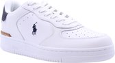 Polo Ralph Lauren Master Crt Low Top Lage sneakers - Leren Sneaker - Heren - Wit - Maat 45