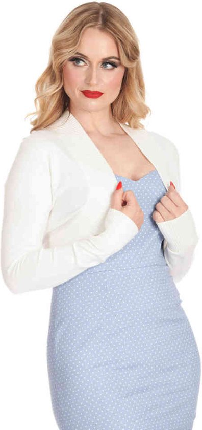 Banned - Betty Bolero - S - Blanc cassé